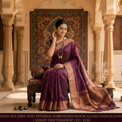 Heritage Elegance: The Royal Purple Silk Collection