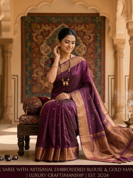 Heritage Elegance: The Royal Purple Silk Collection