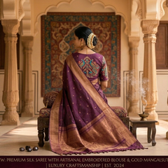 Heritage Elegance: The Royal Purple Silk Collection