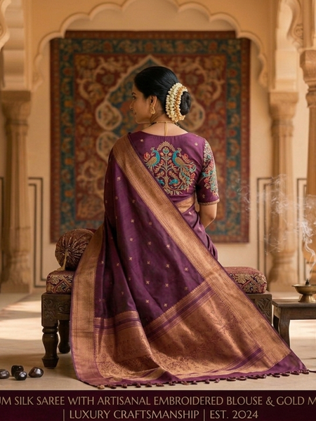 Heritage Elegance: The Royal Purple Silk Collection