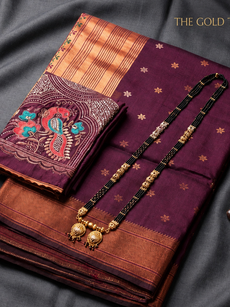 Heritage Elegance: The Royal Purple Silk Collection