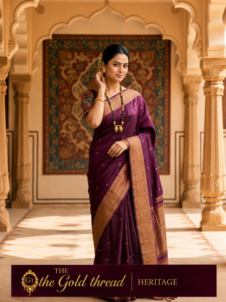 Heritage Elegance: The Royal Purple Silk Collection