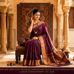 Heritage Elegance: The Royal Purple Silk Collection