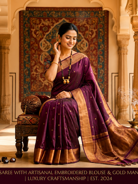 Heritage Elegance: The Royal Purple Silk Collection