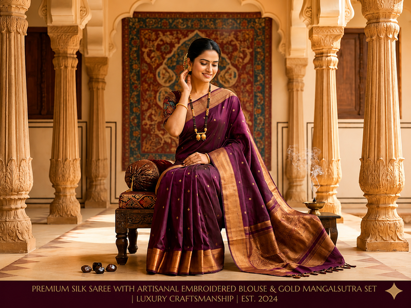 Heritage Elegance: The Royal Purple Silk Collection